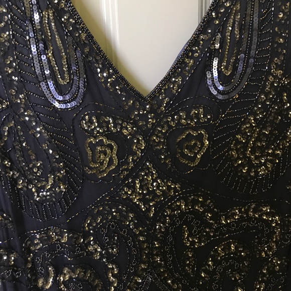 COPY - Pisarro Nights Beaded Cocktail Dress 22W - Picture 3 of 3